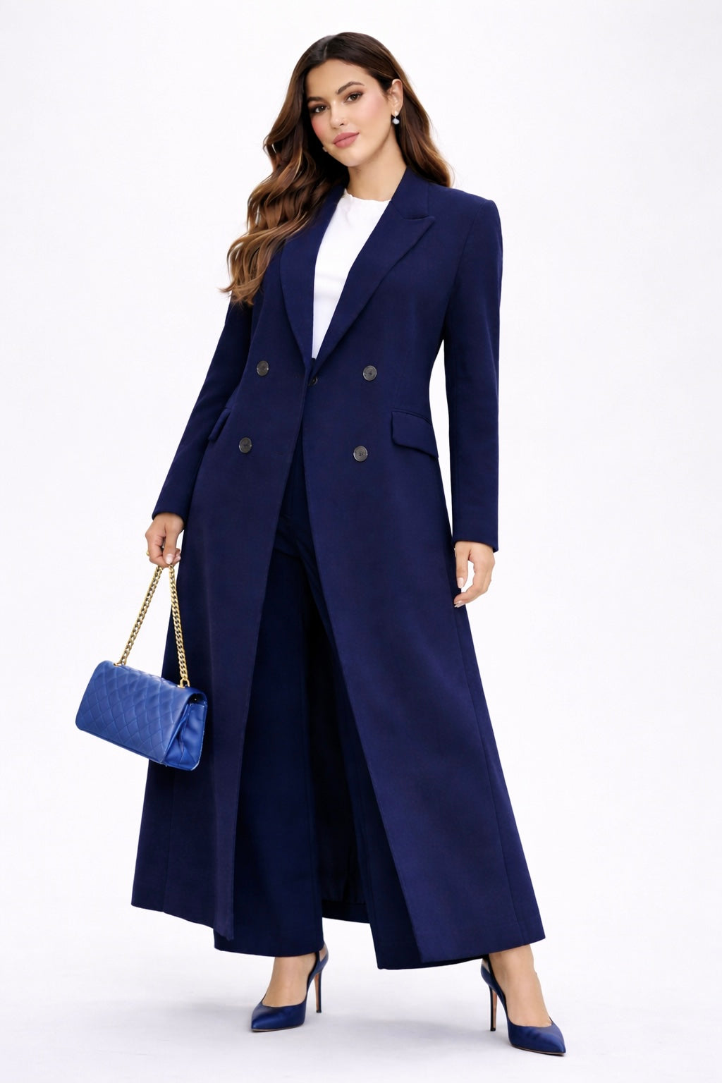 The Longline Blazer Navy Blue