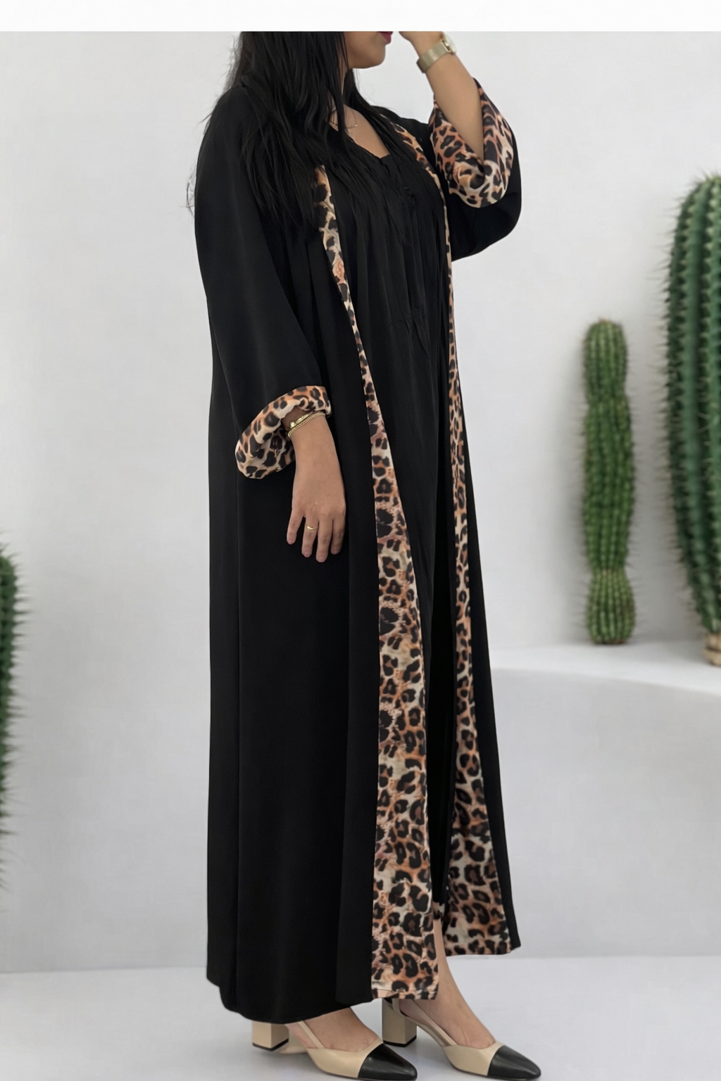 The Reversible Leopard Abaya