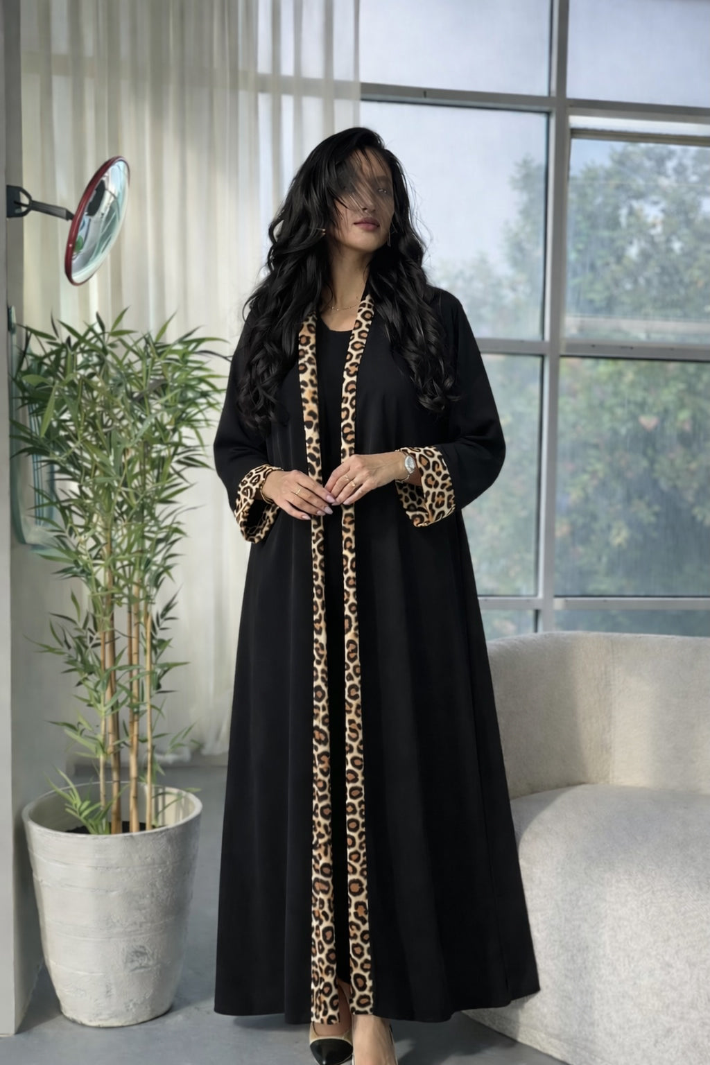 The Reversible Leopard Abaya
